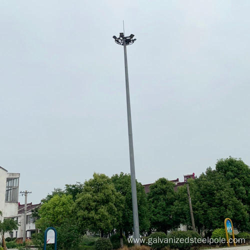 Galvanized 20M High Mast Light Steel Pole